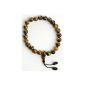 Hand-Mala Buddhist from Tigereye Rosary with 9 mm beads Power Bracelet 3erSet (jewelry)
