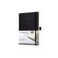 Sigel CO221 Notebook, ca. A5, squared, softcover, black, CONCEPTUM - other sizes selectable (Office supplies & stationery)