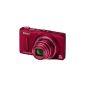 Nikon Coolpix S9500 Digital Camera (18 Megapixel, 22x opt. Zoom, 7.6 cm (3 inch) OLED screen, image stabilizer) ruby ​​red (Electronics)