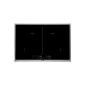 AEG HK854400X-B induction ceramic hob stainless steel frame 76 cm DirectTouch