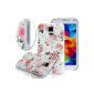 VCOER for Samsung Galaxy S5 SV i9600 Flowers Case small petals pattern color design decoration PC Case / Cover / Cover / PC Skin / Case Phone Case - Design of PC