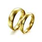 bigsoho Jewellery Steel Ladies Ring Wedding Ring, Engagement Ring, Gr.  57 (18.1) (Jewelry)