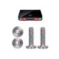 iPhone 4 / 4S 2x Pentalobe Torx screws Set Silver