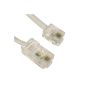 RJ11 Male RJ45 plug To 4 Male Son Sheet Flat cable cord 1 m (Personal Computers)