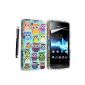 Sony Xperia Z1 COMPACT / MINI VARIOUS DESIGN SILICONE SKIN CASE SILICONE GEL TPU COVER Case Cover + Guard + Stylus BY GSDSTYLEYOURMOBILE {TM} (Textiles)