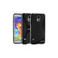 EasyAcc Soft TPU case with shock absorption for Samsung Galaxy S5 (2-Pack) black (accessories)