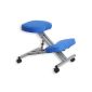 ROBERT ergonomic aluminum / blue stool (Kitchen)