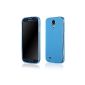 EGO® Slim Case (for Samsung Galaxy S4 i9500 Blue Matte) Bumper Phone Case Super Slim Soft Case back cover Transparent Cover Flexible