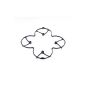 XT-Xinte Quadcopter propeller blades Guard Cover Black for Hubsan X4 H107L RC Helicopter toys (Toy)