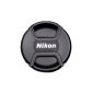 LC-77 77mm Center Pinch Lens Cap Front Lens Cap for Nikon (Electronics)