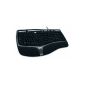 Microsoft Natural Ergonomic Keyboard 4000 Keyboard with cord black / silver (German keyboard layout, QWERTY) (Accessories)