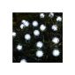 Innoo Tech 3.3M solar light garland 20 balls LED lighting decoration for Christmas parties, wedding, lawn ect (White)