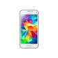 Galaxy S5 Mini Samsung Galaxy S5 Mini Smartphone (11.43 cm (4.5 inches) touch screen, 8 megapixel camera, 1.4 GHz quad-core processor, Android 4.4) white [EU Version] (Electronics)