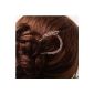 Qiyun Bling Crystal Pearl Metal Des D'Or De OF U Shape Women hairpin Hair Clip has a Baton hairpin Updo Hair Accessories has Piques And Hair Pins Clamps (Miscellaneous)