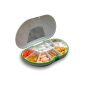 Vitamin Pill Caddy (15 x 10 x 3) cm, Pill Box, 7 compartments and seal (Personal Care)