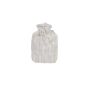 Hugo Frosch - Hot water bottle stuffed with fluffy cover - Cream color