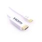 LCS - 2M - Mini DisplayPort to HDMI Cable - Video & Audio transmission - Full HD 1080p - sanistations MacBook Air, Pro, iMac, PC (Electronics)