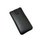 Original Favory pocket for / Mobistel Cynus T2 / Leather Case Mobile Phone Case Leather Case Protective Case Cover (with Rueckzugfunktion) / Black (Electronics)