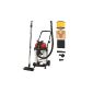 Einhell TE-VC 2230 SA Wet-dry vacuum cleaner, 1150 W, 220 mbar, 30 l, stainless steel container, synchro start socket, long tube, wide range of accessories (tools)