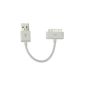 KRS - IK2W - short charging sync cable charging cable data cable Charger long for Apple iPhone 2G 3G 3GS 4G 4GS iPod touch iPad White (Electronics)