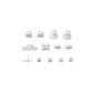 D-Pad buttons + + Thumbsticks Triggers for PS3 Controller White abrasion new (video game)