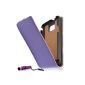 Cover Case for Samsung Galaxy S2 i9100 purple waffle pattern + Mini Stylus (Electronics)