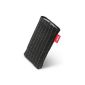 fitBAG Twist Black cell phone pocket in pinstripe fabric with microfiber lining for HTC Hero (Electronics)