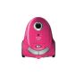 Dirt Devil M 7012 vacuum cleaner Popster, 2000 watts, pink, with bag, including parquet brush (household goods)
