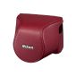 Nikon CB-N2200S Leather Bag System for System Camera Series J3 1/1 S1 red (Accessories)