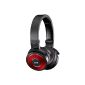 AKG K 619 High Performance Professional DJ Headphones with in-line microphone and volume control - Red (Electronics)