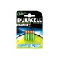 Duracell - Rechargeable Battery - AAA x 4 - Stay Charged (LR03) (Others)