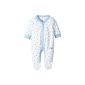 Twins baby - boy sleeping romper with asterisk (Textiles)