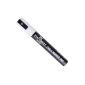 Chalk Marker Stationery Island D60 - 1 Felt Chalk Blanc Liquid Ink - Pointe bevel 6mm - 60 DAYS WARRANTY: SATISFACTION OR 100% MONEY BACK (Black Body - erasing WITH DRY CLOTH) (Office Supplies)