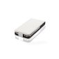 Classic Cases Apple iPhone 4 4S leatherette bag with magnetic closure shell Color: White (Accessories)