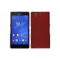 Hard Case for Sony Xperia Z3 Compact - rubberized red - Cover PhoneNatic ​​Cover + Protector (Electronics)