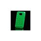IProtect Genuine Samsung Galaxy S2 I9100 CASE DUAL CIRCLE silicone sleeve green / green - Case Galaxy S2 S 2 SII protective case (electronics)
