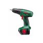 Bosch PSR 12 Cordless Drill Series Home + battery and charger + case (12 V, max. 26 Nm, 1,4 kg) (tool)