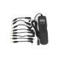 Timer Remote Control + 8Pcs Cable Cord Adapter for Canon Nikon Pentax Olympus Sony / C1 / C3 / N1 / N2 / N3 / S1 / CB1 / UC1 / Digital Rebel XSi XTi XT X Xi T1i T2i T3i Remote Switch RS-60E3 Shutter Canon 1000D 450D 400D 500D 550D 350D 300D 300V 50E 300 50 33 30 550D 600D 60D 1100D / EOS D30 D60 10D 20D 30D 40D 50D 7D 5D Mark II 5D 1D 1D Mark II 1D 1Ds Mark II 1D 1Ds MarkIII MarkIII / Digital SLR Nikon D200 D300 D700 Nikon D100 (must be combined with the multi-function battery MB-D100) Nikon D1 / D1h / Nikon D1X D2 / D2H / D2Hs / D2X Nikon D3 / D3X KODAK DCS Pro 14n DCS620 Fuji S3 Pro / S5 Pro Film SLR Nikon F6 Nikon F5 Nikon F100 Nikon F90 / F90x Nikon N90 / N90x Nikon D70S D80 D90 Nikon D7000 D5100 D5000 D3100 Sony DC175 (Electronics)