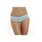 6-pack ladies panty briefs Seamless Microfiber striped Pants Hipster Hotpants (Textiles)
