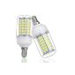 IDACA 2 x Led Bulb E14 96 * 5050SMD 15W 220V 550LM Cold White Light LED Spotlight