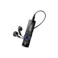 Sony NWZB173B WALKMAN MP3 Player 4GB with clothes clip (Electronics)