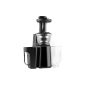 oneConcept Jimmie Andrews - Slowjuicer / low speed centrifuge for conservation of vitamins fruit and vegetable juices (400W, 1l containers, 60-80 rpm) - Black (Kitchen)