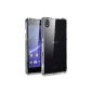 Spigen Case for Sony Xperia Z2 shell ULTRA HYBRID [Air Cushion edge protection technology - Extremely Drop Protection Cover] - Case for Xperia Z2 - protective sleeve transparent back & frame transparent [Crystal Clear - SGP10833] (Wireless Phone Accessory)