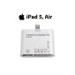 5-in-1 Camera Connection Kit SD (SDHC), TF, M2, MS, MMC for Apple iPad Air / 5 4 iPad Mini for Apple iPad 4 & iPad Mini - Transfer pictures and videos - for Apple iPad 4 Retina - iPad Mini - iPod Touch 5G - USB connection for card readers, cameras, or keyboard - iOS 7 suitable!  (As MD822ZM / A and MD821ZM / A in a) (Electronics)