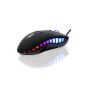 CSL - 2400dpi Gaming Mouse USB ergonomic design and blue LEDs 6 buttons Black (Personal Computers)