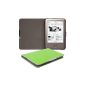kwmobile® Elegant Flip Faux Leather Case for Tolino Shine with magnetic closure in Green (Electronics)