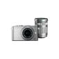 Olympus PEN E-PL3 system camera (12 megapixels, 7.6 cm (3 inch) display, image stabilized) Silver Kit with 14-42mm and 40-150mm lenses Silver (Electronics)