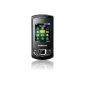 Samsung E2550 mobile phone (social networking services, camera, MP3 player) strong-black (Electronics)