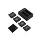 TARION 4 x Replacement 1160mAh Li-Ion Battery Charger + dual for GoPro HERO-401 + 4 AHDBT TARION Fabric (Electronics)