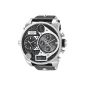 Diesel - DZ7125 - Men's Watch - Analogue Quartz - Leather Strap - Silver / Black (Watch)